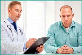 The doctor receives patients