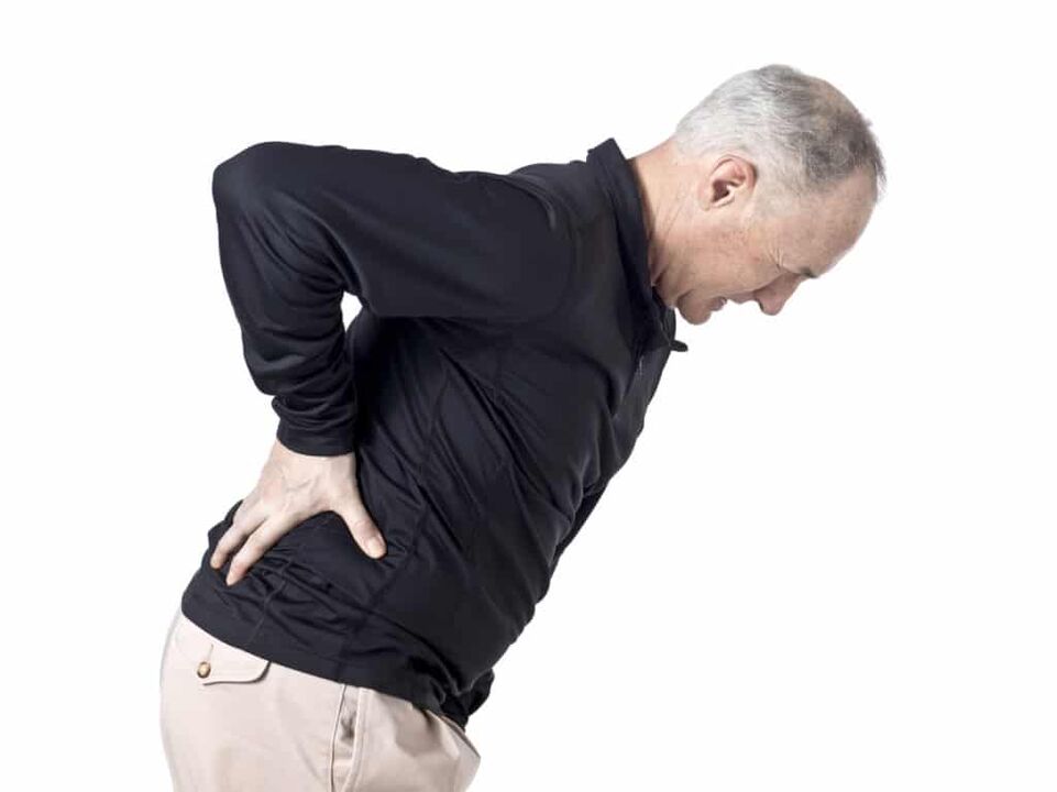 Low back pain caused by prostatitis