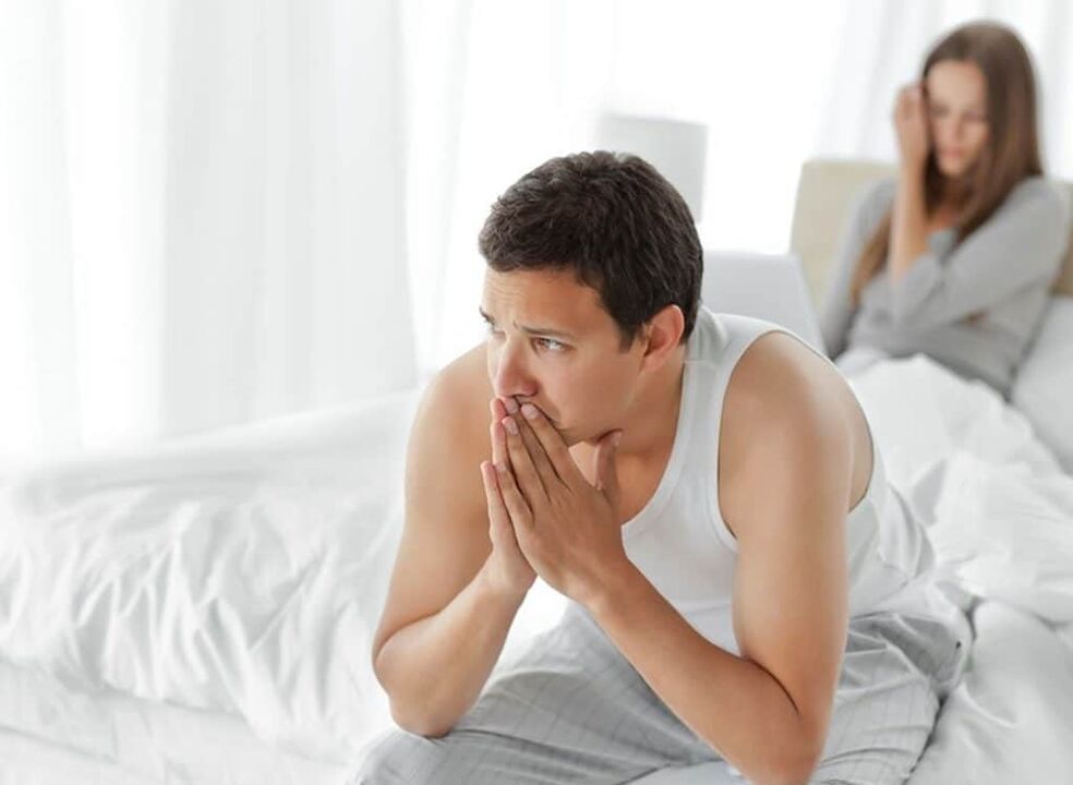 Men with low sexual performance due to prostatitis